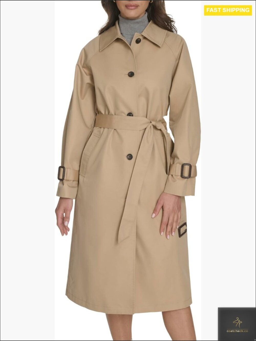 Classic Trench Coat Single Breasted Chic Elegant Fall Outerwear Lightweight